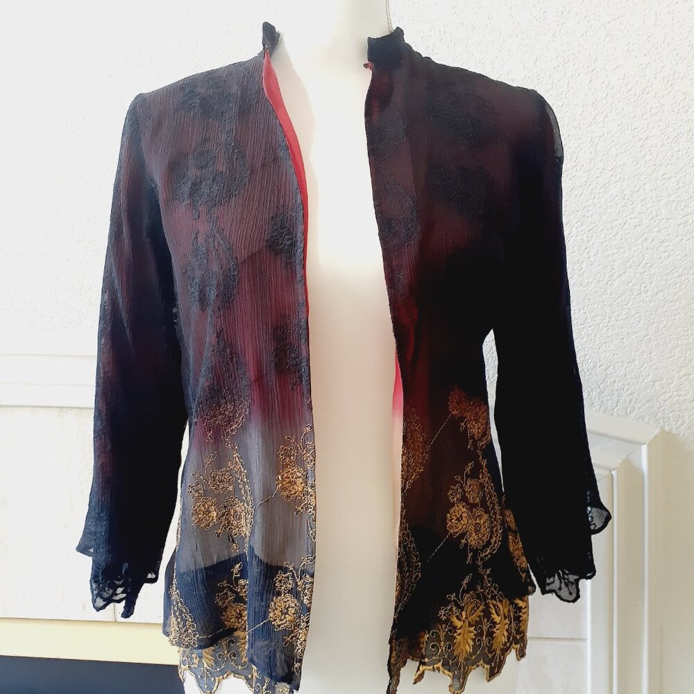 Citron Layered Topper Jacket - Picture 8 of 15